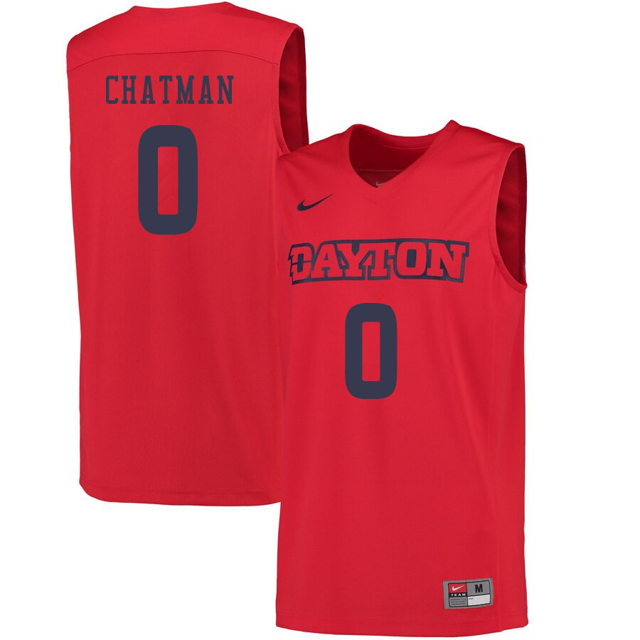 Men #0 Rodney Chatman Dayton Flyers College Basketball Jerseys Sale-Red